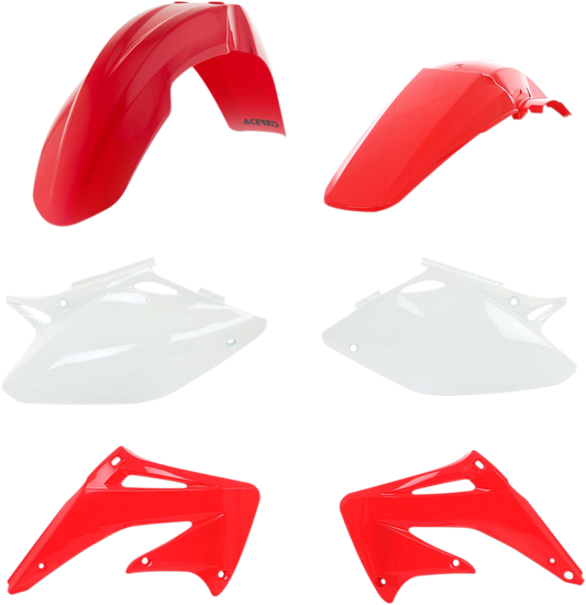 Acerbis 2040980245 Standard Replacement Body Kit in OEM Red and White for 2004 Honda CRF450R