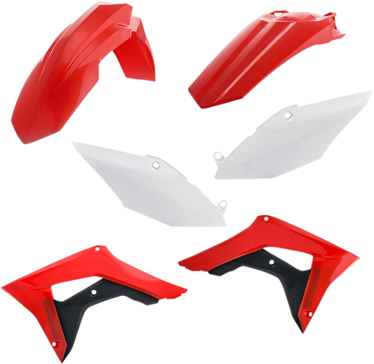 Acerbis 2630695569 Standard Body Plastic Kit White and Black for 2017-2021 Honda CRF