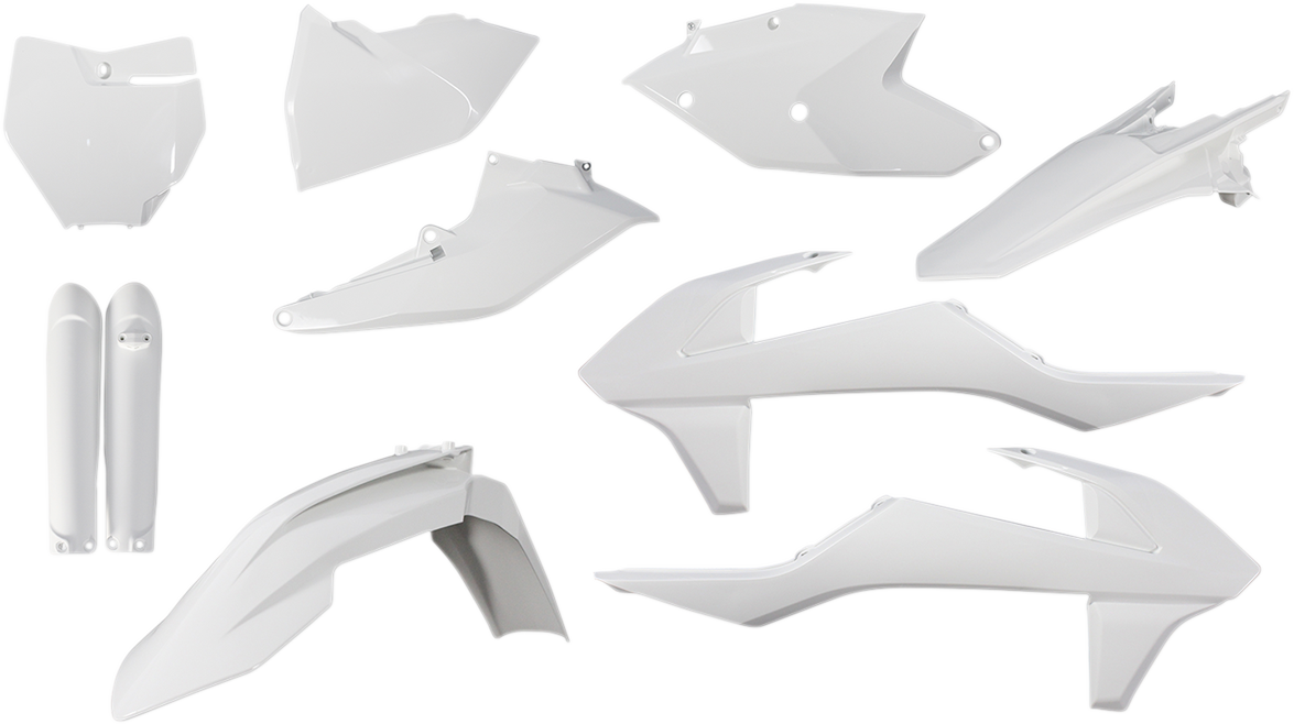 Acerbis 2421060002 Full Replacement Plastic Body Kit in White for 2016-2018 KTM SX and XC models
