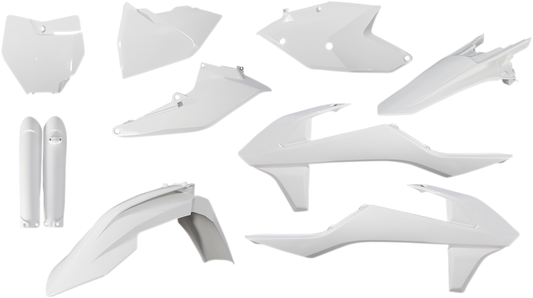 Acerbis 2421060002 Full Replacement Plastic Body Kit in White for 2016-2018 KTM SX and XC models