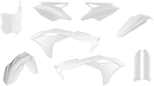 Acerbis 2630630002 Full Replacement Plastic Kit White for 2017 Kawasaki KX250F