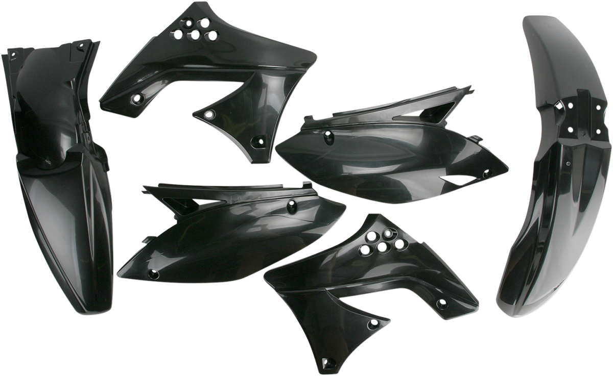 Acerbis 2141780001 Standard Body Plastic Kit in Black for 2009-2012 Kawasaki KX250F dirt bikes