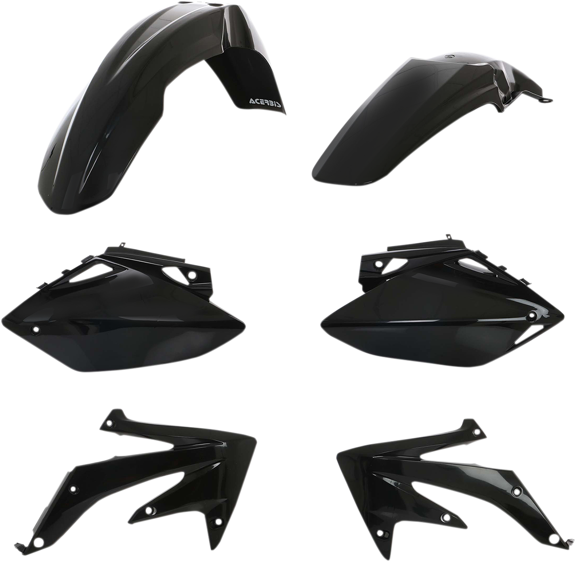 Acerbis 2071100001 Standard Replacement Body Kit in Black for 2005-2006 Honda CRF450R