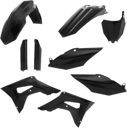 Acerbis 2630700001 Full Replacement Plastic Kit Black for 2017-2018 Honda CRF250R and CRF450R