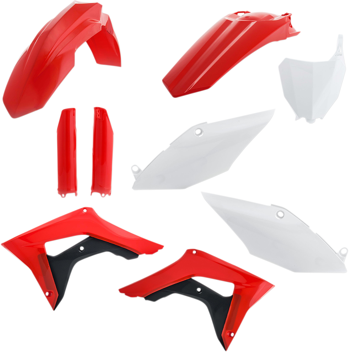 Acerbis 2630705569 Full Replacement Plastic Kit Red, White, and Black for 2017-2018 Honda CRF250R/450R