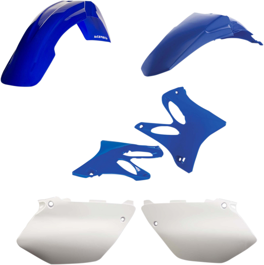 Acerbis 2041220206 Standard Replacement Plastic Kit in Blue and White for 2002-2005 Yamaha YZ125 and YZ250