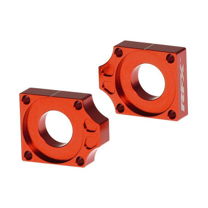 RFX FXAB 50600 99OR 2023-24 KTM 250/350/450 SX-F/XC Rear Axle Blocks Orange