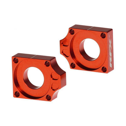 RFX FXAB 50600 99OR 2023-24 KTM 250/350/450 SX-F/XC Rear Axle Blocks Orange