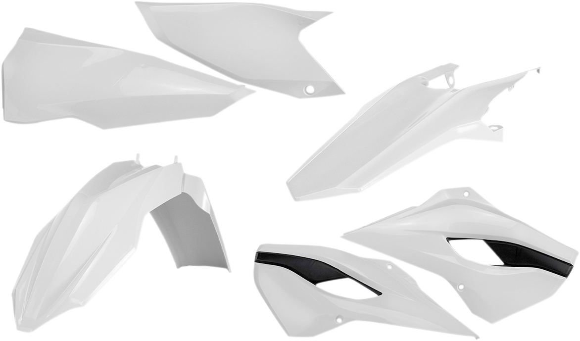 Acerbis 2393434584 Standard Body Plastic Kit White for 2014 Husqvarna TE and FE models
