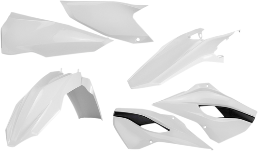 Acerbis 2393434584 Standard Body Plastic Kit White for 2014 Husqvarna TE and FE models