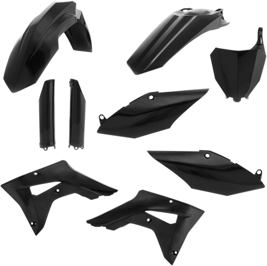 Acerbis 2645470001 Full Body Plastic Kit in Black for 2017-2018 Honda CRF450RX motorcycles