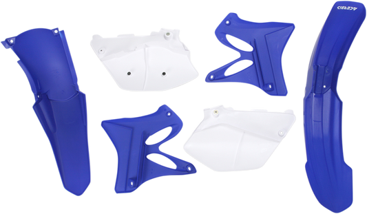 Acerbis 2044700215 Standard Body Plastic Kit in Yamaha YZ Blue and White for off-road bikes