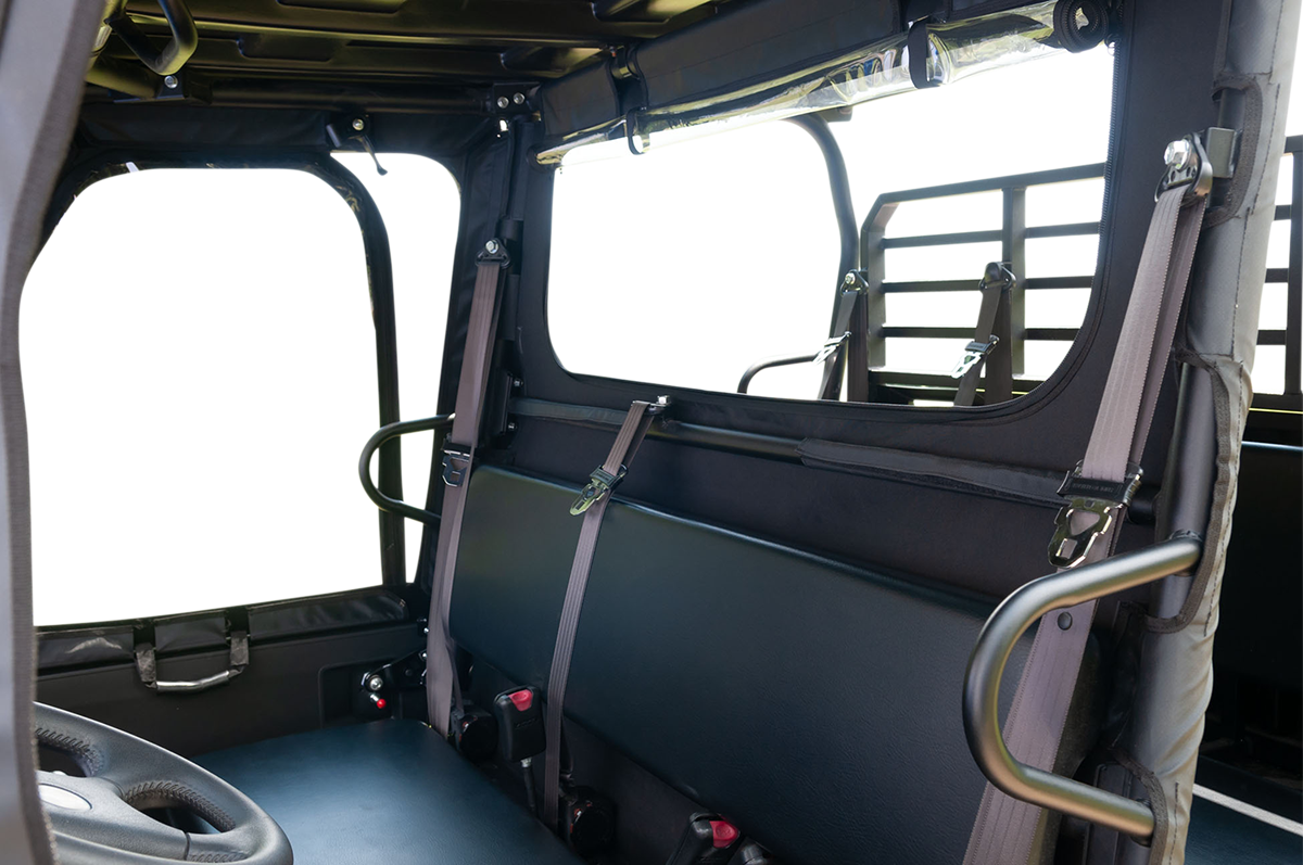 SEIZMIK Soft Windshield/Dust Panel - Kawasaki Mule