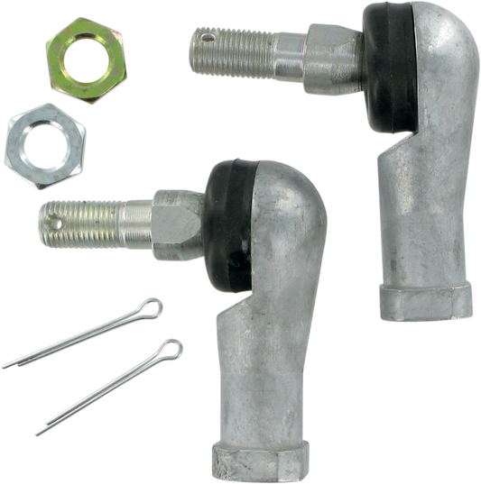MOOSE OFFROAD 0430-0058 Heavy Duty Forged Steel Replacement Front Inner Outer Steering Alignment Tie Rod End Left Right Thread Kit Jam Nuts Cotter Pins for Honda TRX420 TRX500 TRX520 TRX680 TRX250 TRX300 Rancher Foreman Rubicon Rincon Recon FourTrax Utility 4x4 ATV Quads - Moto-House MX
