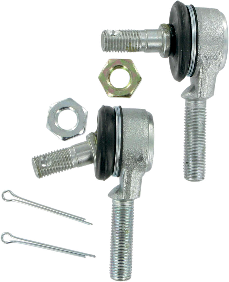 MOOSE OFFROAD 0430-0062 Heavy Duty Forged Steel Replacement Front Inner Outer Steering Alignment Tie Rod End Left Right Thread Kit Jam Nuts Cotter Pins for Polaris Phoenix 200 Kawasaki KLF220 KLF250 KLF300 Bayou Suzuki LT-A400 LT-F400 Eiger Vinson Ozark QuadSport Arctic Cat 90 Alterra Utility Sport ATV Quads - Moto-House MX