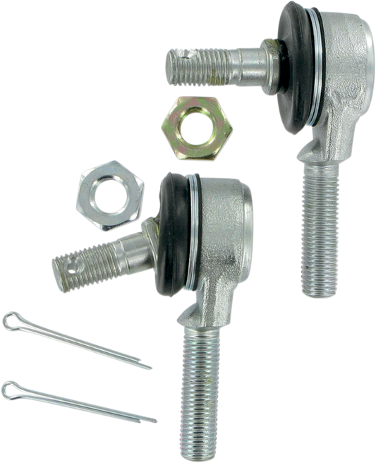 MOOSE OFFROAD 0430-0062 Heavy Duty Forged Steel Replacement Front Inner Outer Steering Alignment Tie Rod End Left Right Thread Kit Jam Nuts Cotter Pins for Polaris Phoenix 200 Kawasaki KLF220 KLF250 KLF300 Bayou Suzuki LT-A400 LT-F400 Eiger Vinson Ozark QuadSport Arctic Cat 90 Alterra Utility Sport ATV Quads - Moto-House MX