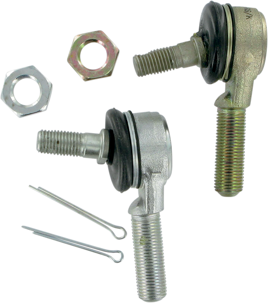 MOOSE OFFROAD 0430-0066 Heavy Duty Forged Steel Replacement Front Inner Outer Steering Alignment Tie Rod End Left Right Thread Kit Jam Nuts Cotter Pins for Kawasaki KVF750 Brute Force 4x4i EPS Suzuki LT-A400F LT-F400F KingQuad ASi FSi SE Eiger Vinson Arctic Cat 250 300 366 400 500 Utility 4x4 ATV Quads - Moto-House MX