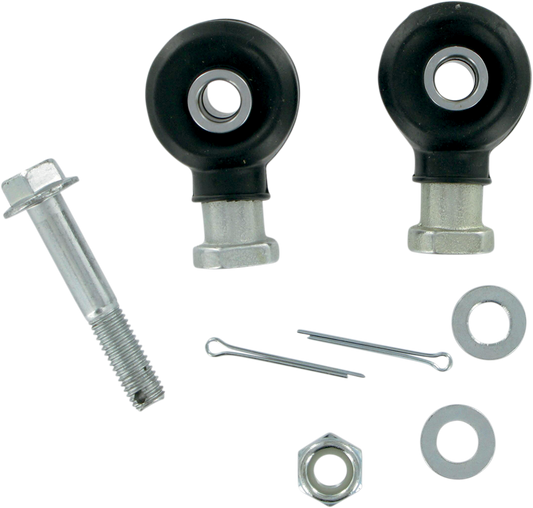 MOOSE OFFROAD 0430-0070 Hardened Steel Front Inner and Outer Replacement Tie Rod End Ball Joint Rebuild Kit with Jam Nuts and Cotter Pins for Polaris Four Wheeler ATVs - Moto-House MX