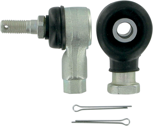 MOOSE OFFROAD 0430-0071 Hardened Steel Front Inner and Outer Replacement Tie Rod End Ball Joint Rebuild Kit with Jam Nuts and Cotter Pins for Vintage Polaris ATVs - Moto-House MX