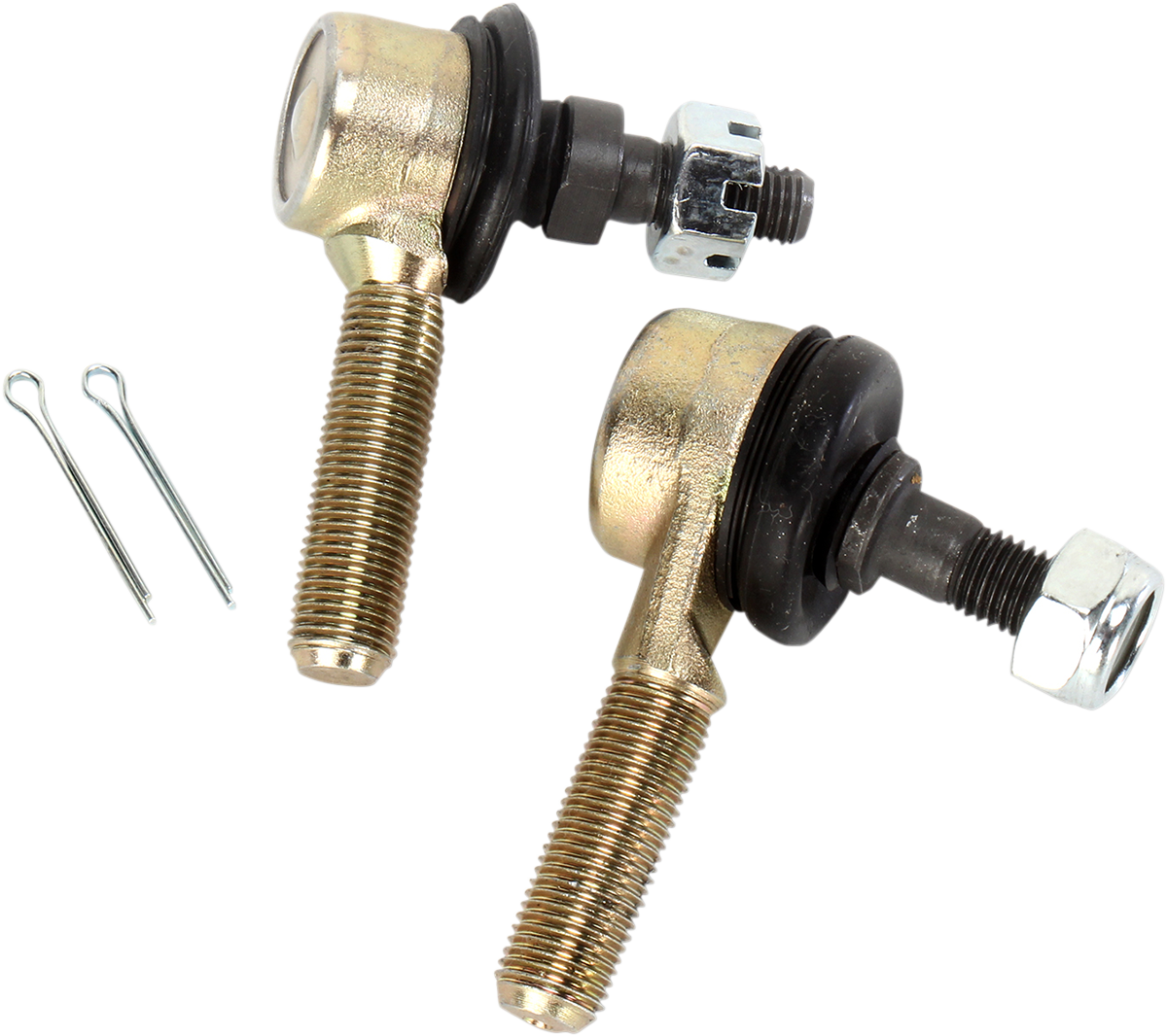 MOOSE OFFROAD 0430-0719 Hardened Steel Front Inner and Outer Replacement Tie Rod End Ball Joint Rebuild Kit with Jam Nuts and Cotter Pins for Arctic Cat Alterra MudPro TRV and classic FIS ATVs - Moto-House MX