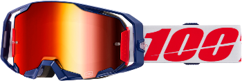 100% ARMATIC GOGGLE MACH Z MIRROR RED LENS