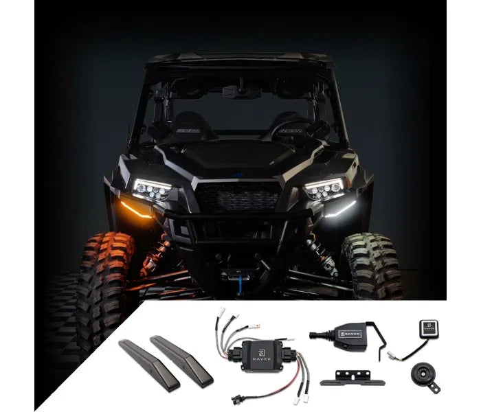 RAVEK 64-700SL Turn Signal Kit GEN3 Speakeasy Lever Polaris General 1000 - Moto-House MX