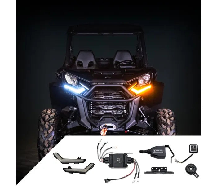 RAVEK Turn Signal Kit Gen3 Speakeasy Lever (Smoke) 65-5000SL - Can-Am Commander / Outlander 2021-2026
