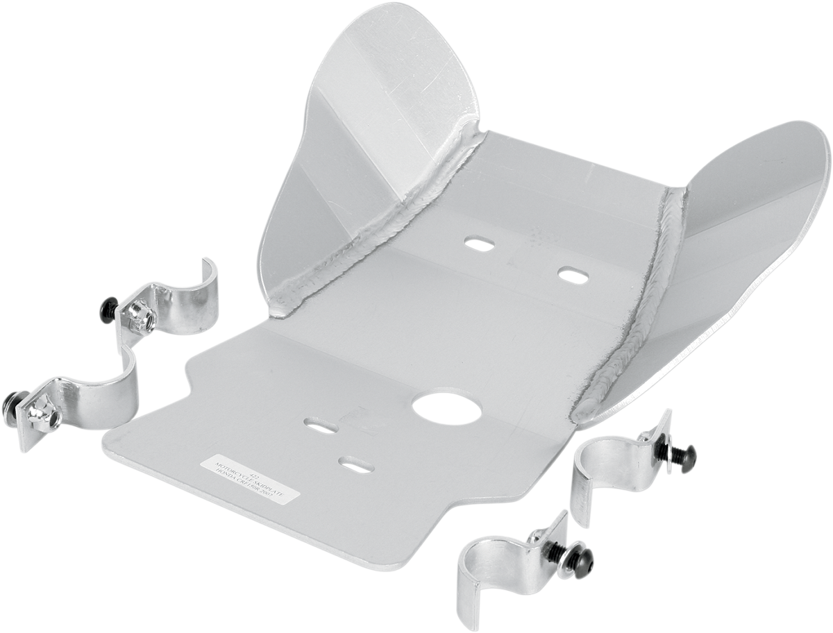 MOOSE OFFROAD Skid Plate - Silver - Honda - CRF '07-'25 422