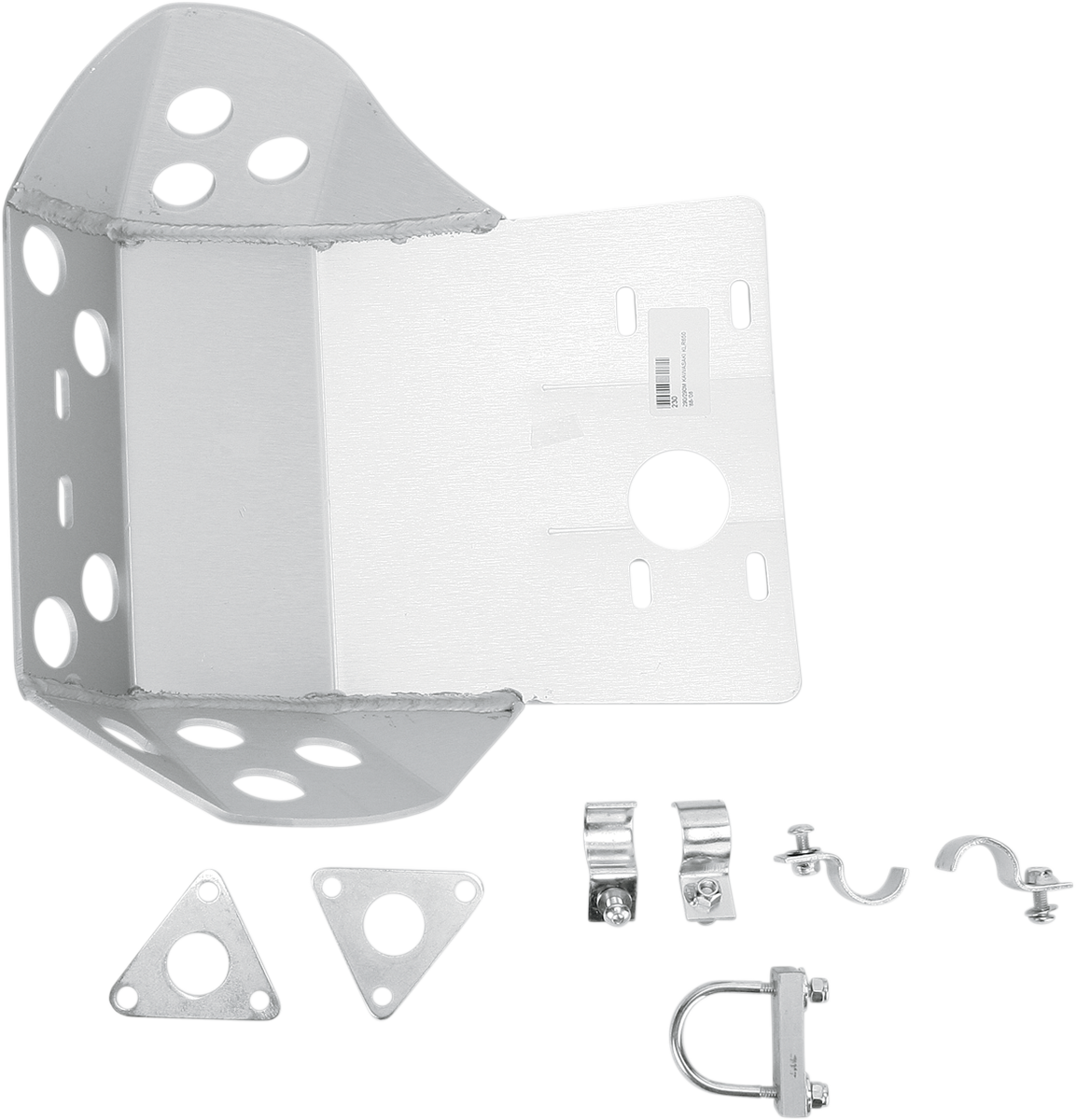Moose Offroad 0506-0373 Aluminum Skid Plate Kawasaki KLR650 Silver - Moto-House MX   