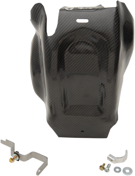 Moose Offroad 0506-1244 Carbon Fiber Skid Plate Black KTM Husqvarna - Moto-House MX