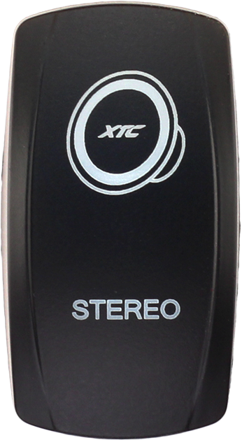 XTC Power Products SW00-00104020 2000-2023 Harley Davidson Dash Switch Rocker Face Stereo