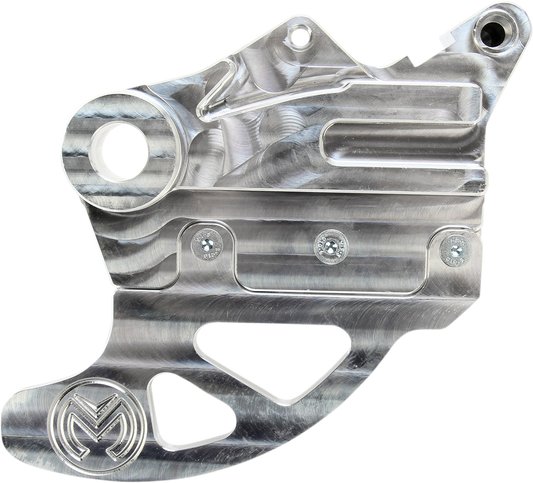 Moose Racing 1711-0991 Pro Shark Fin Rear Brake Disc Guard with Integrated Carrier Silver Aluminum Fitment for Beta RR X-Pro Xtrainer Race Edition - Moto-House MX