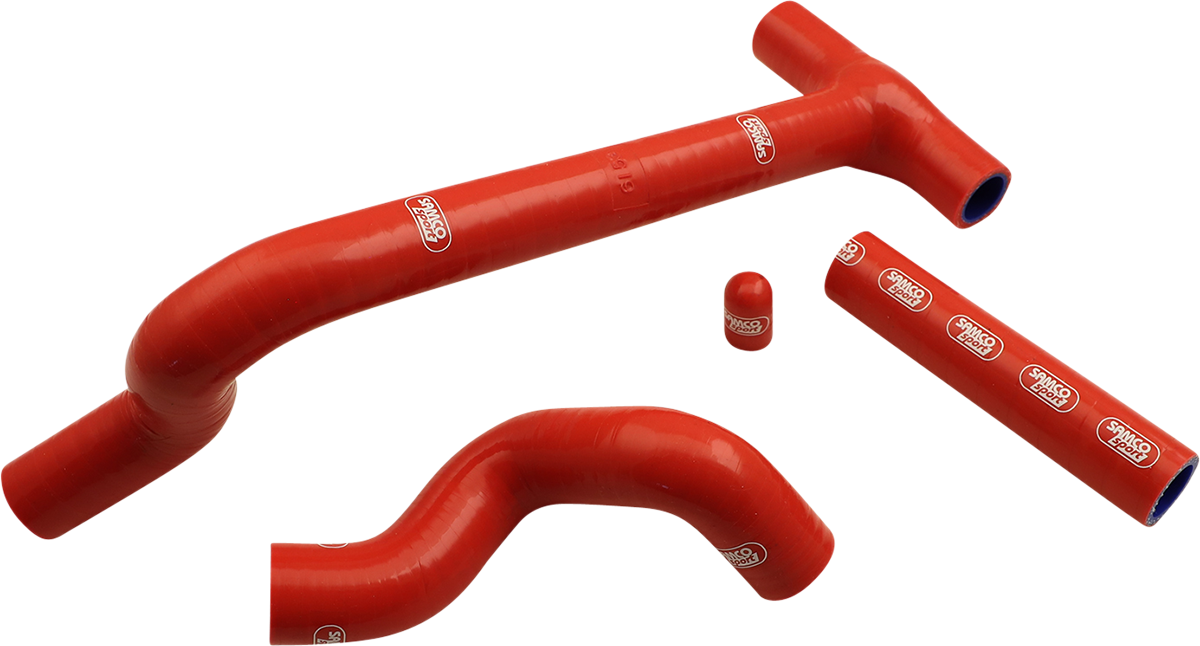 MOOSE OFFROAD 1902-1710 Red 3-Ply High Temperature Silicone Samco Sport Manufactured Thermostat Bypass Race Fit Radiator Hose Kit for Beta 250 300 RR Race Edition X-Pro 2-Stroke Dirt Bikes - Moto-House MX