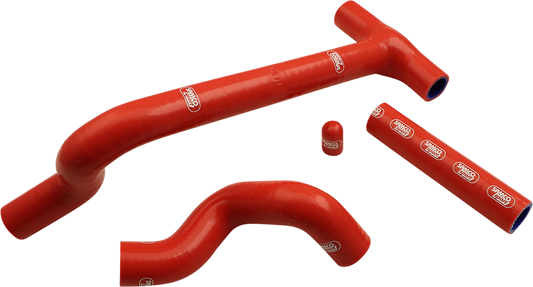 MOOSE OFFROAD 1902-1710 Red 3-Ply High Temperature Silicone Samco Sport Manufactured Thermostat Bypass Race Fit Radiator Hose Kit for Beta 250 300 RR Race Edition X-Pro 2-Stroke Dirt Bikes - Moto-House MX