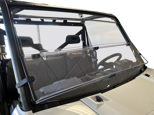 Moose Offroad 2317-0458 Deluxe Full Folding Polycarbonate Windshield Polaris Ranger Moto House MX