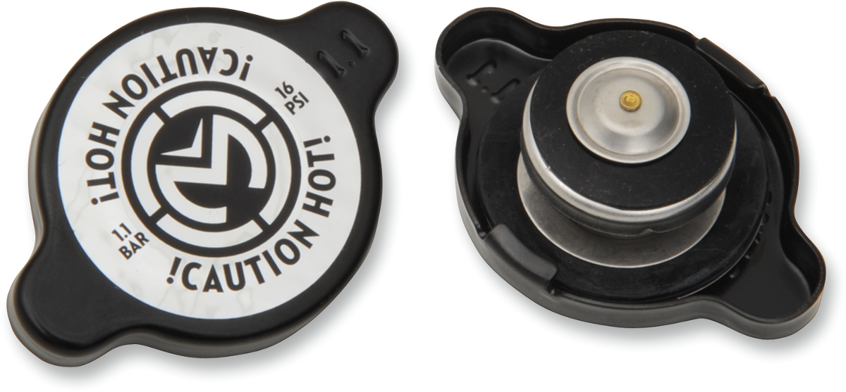 MOOSE OFFROAD 212-1112 Black 1.1 Bar Universal Stock Replacement Radiator Cap for Honda Yamaha Kawasaki Suzuki - Moto-House MX