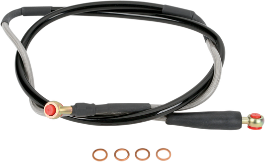 MOOSE OFFROAD Brake Line - Front - Stainless Steel - Kawasaki KX K02-1-030/P