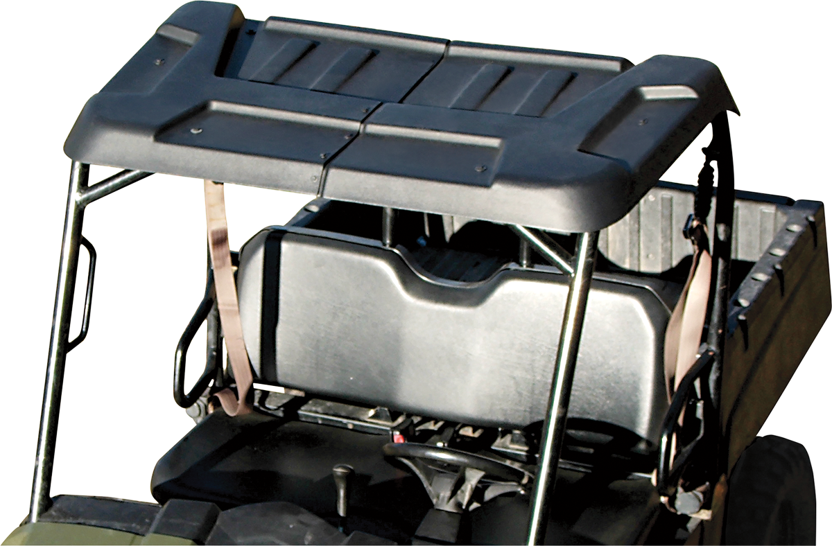 MOOSE OFFROAD V000090-11056M Black Two-Piece Polyethylene UTV Roof for Polaris Ranger Mid-Size 400 500 800 EV - Moto-House MX