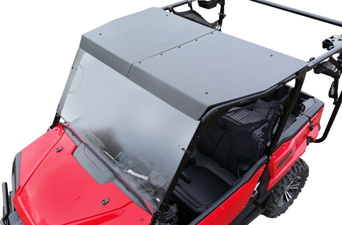 MOOSE OFFROAD V000012-11056M Black Two-Piece Polyethylene UTV Roof with Cargo Tray for Honda Pioneer 1000 SXS1000M3 - Moto-House MX