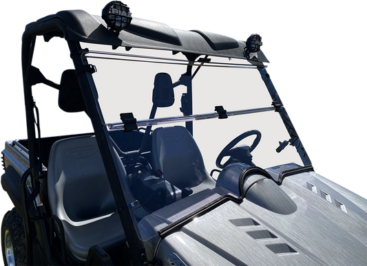Moose Offroad 2317-0457 Deluxe Full Folding Polycarbonate Windshield Yamaha Rhino Moto House MX