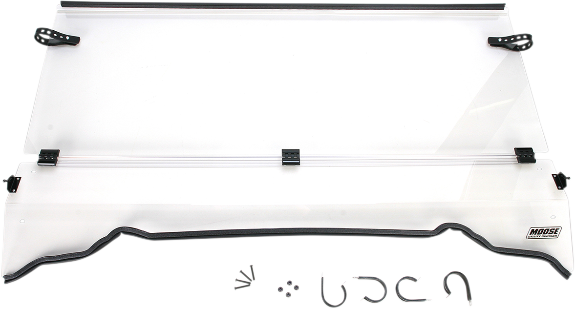 Moose Offroad 2317-0187 Full Folding Polycarbonate Windshield Polaris Ranger Moto House MX