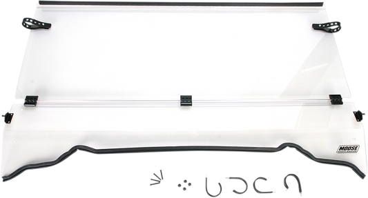 Moose Offroad 2317-0187 Full Folding Polycarbonate Windshield Polaris Ranger Moto House MX