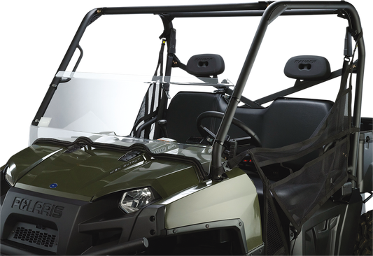 MOOSE OFFROAD V000033-12200M Clear Half Polycarbonate UTV Windshield for Polaris Ranger 570 800 Full-Size EPS Crew - Moto-House MX
