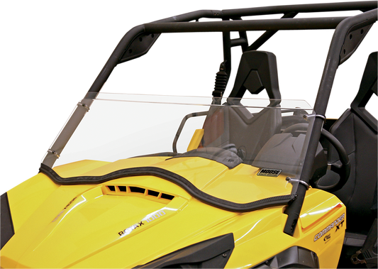 MOOSE OFFROAD V000035-12200M Clear Half Polycarbonate UTV Windshield for Can-Am Commander 800R 1000 1000R XT DPS Max - Moto-House MX