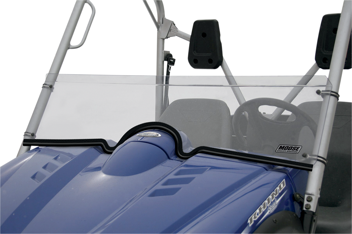 MOOSE OFFROAD V000043-12200M Clear Half Polycarbonate UTV Windshield for Yamaha Rhino 450 660 700 FI 4x4 - Moto-House MX
