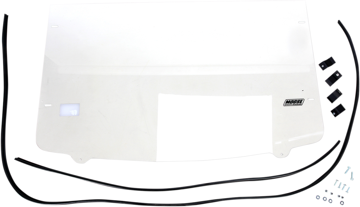 MOOSE OFFROAD V000022-12200M Clear Full Polycarbonate UTV Windshield for Polaris Ranger XP 900 XP 1000 EPS Diesel HST 4x4 - Moto-House MX