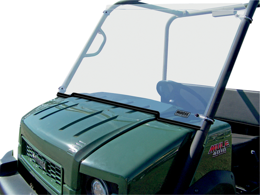 MOOSE OFFROAD V000041-12200M Clear Full Polycarbonate UTV Windshield for 2009-2024 Kawasaki Mule 4010 4x4 KAF620 - Moto-House MX