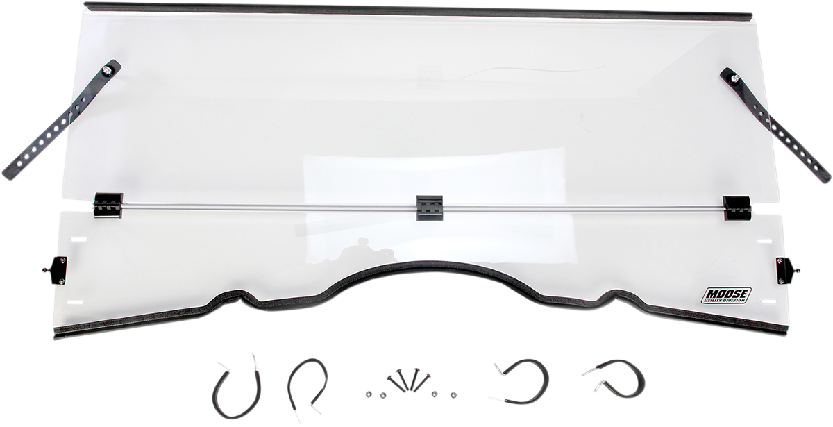 MOOSE OFFROAD 2317-0301 UTV Full Folding Windshield for Kymco UXV 500 and 700, clear polycarbonate - Moto-House MX