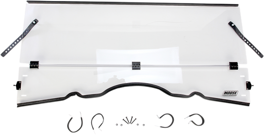 MOOSE OFFROAD 2317-0301 UTV Full Folding Windshield for Kymco UXV 500 and 700, clear polycarbonate - Moto-House MX