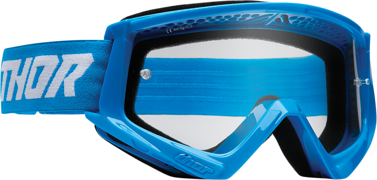 THOR 2601-2708 2020s Racer Blue/White Clear Lens Goggle